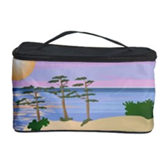 Vacation Island Sunset Sunrise Cosmetic Storage Case