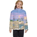 Vacation Island Sunset Sunrise Kids  Puffer Bubble Jacket Coat View1