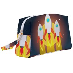 Rocket Take Off Missiles Cosmos Wristlet Pouch Bag (large)