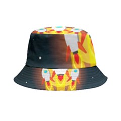 Rocket Take Off Missiles Cosmos Inside Out Bucket Hat by Sarkoni
