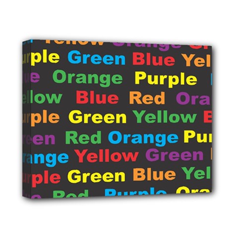 Red Yellow Blue Green Purple Canvas 10  X 8  (stretched)