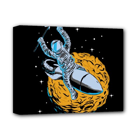 Astronaut Planet Space Science Deluxe Canvas 14  X 11  (stretched)