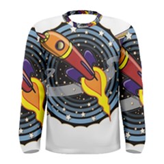 Rocket Space Clipart Illustrator Men s Long Sleeve T-shirt