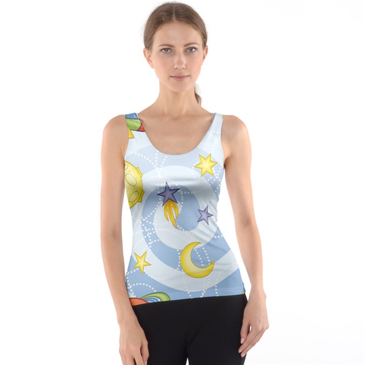 Science Fiction Outer Space Women s Basic Tank Top