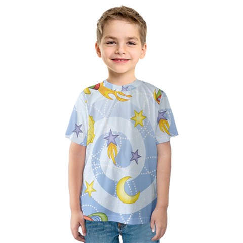 Science Fiction Outer Space Kids  Sport Mesh T-shirt by Sarkoni