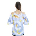 Science Fiction Outer Space Flutter Sleeve T-Shirt  View2