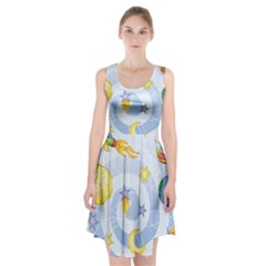 Science Fiction Outer Space Racerback Midi Dress