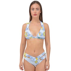 Science Fiction Outer Space Double Strap Halter Bikini Set by Sarkoni