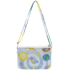 Science Fiction Outer Space Double Gusset Crossbody Bag by Sarkoni