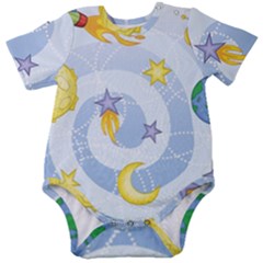 Science Fiction Outer Space Baby Short Sleeve Bodysuit by Sarkoni