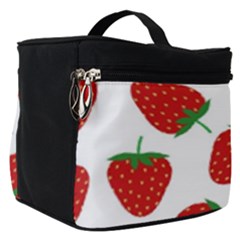 Seamless Pattern Fresh Strawberry Make Up Travel Bag (small) by Sarkoni