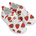 Seamless Pattern Fresh Strawberry Kids  Velcro Strap Shoes View3