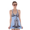 Rocket Shuttle Spaceship Science Halter Dress Swimsuit  View1