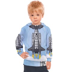 Rocket Shuttle Spaceship Science Kids  Hooded Pullover by Sarkoni