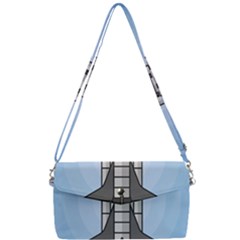 Rocket Shuttle Spaceship Science Removable Strap Clutch Bag by Sarkoni