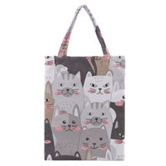 Cute Cats Seamless Pattern Classic Tote Bag by Sarkoni