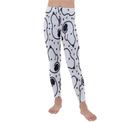 Dog Pattern Kids  Lightweight Velour Leggings by Sarkoni