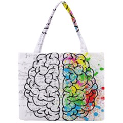 Brain Mind Psychology Idea Drawing Mini Tote Bag by Grandong
