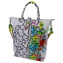 Brain Mind Psychology Idea Drawing Buckle Top Tote Bag