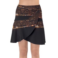 San Fransisco Usa California Water Wrap Front Skirt by Grandong