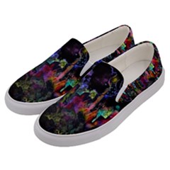 Grunge Paint Splatter Splash Ink Men s Canvas Slip Ons by Grandong