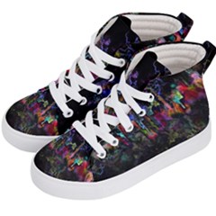 Grunge Paint Splatter Splash Ink Kids  Hi-top Skate Sneakers by Grandong