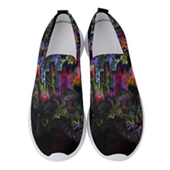 Grunge Paint Splatter Splash Ink Women s Slip On Sneakers by Grandong