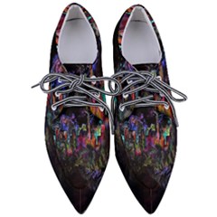 Grunge Paint Splatter Splash Ink Pointed Oxford Shoes by Grandong