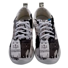 Cute Cat Hand Drawn Cartoon Style Women Athletic Shoes by Grandong