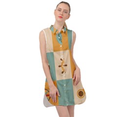 Nautical Elements Collection Sleeveless Shirt Dress by Grandong