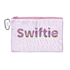 Taylor Swift 1989 Swiftie Pink Canvas Cosmetic Bag (large)