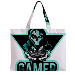 Gamer Illustration Gamer Video Game Logo Zipper Mini Tote Bag by Sarkoni