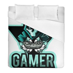 Gamer Illustration Gamer Video Game Logo Duvet Cover (full/ Double Size)