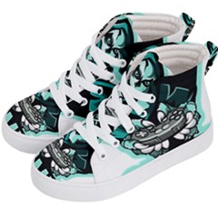 Gamer Illustration Gamer Video Game Logo Kids  Hi-top Skate Sneakers by Sarkoni