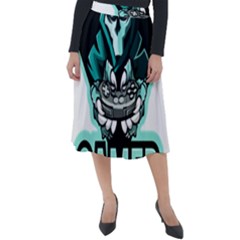 Gamer Illustration Gamer Video Game Logo Classic Velour Midi Skirt  by Sarkoni