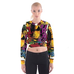 Xtreme Skateboard Graffiti Cropped Sweatshirt