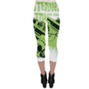 Monster Truck Illustration Green Car Capri Leggings  View2