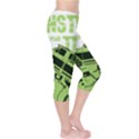 Monster Truck Illustration Green Car Capri Leggings  View4