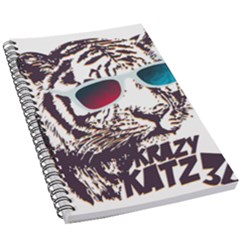 Krazy Katz 3d Tiger Roar Animal 5 5  X 8 5  Notebook