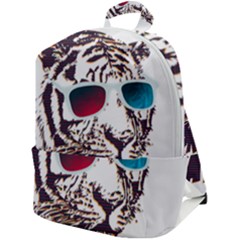 Krazy Katz 3d Tiger Roar Animal Zip Up Backpack by Sarkoni