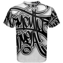 Hip Hop Music Drawing Art Graffiti Men s Cotton T-shirt