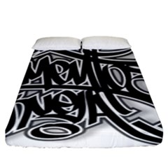 Hip Hop Music Drawing Art Graffiti Fitted Sheet (king Size)