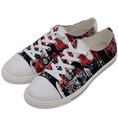 Cars City Fear This Poster Men s Low Top Canvas Sneakers by Sarkoni