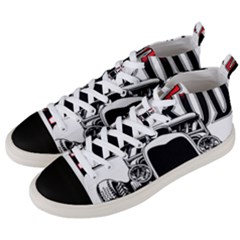 Vintage Car Hot Rod Motor Vehicle Men s Mid-top Canvas Sneakers