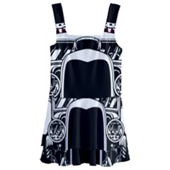 Vintage Car Hot Rod Motor Vehicle Kids  Layered Skirt Swimsuit