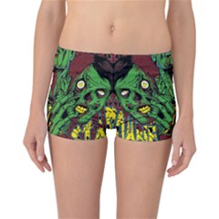 Zombie Star Monster Green Monster Reversible Boyleg Bikini Bottoms by Sarkoni