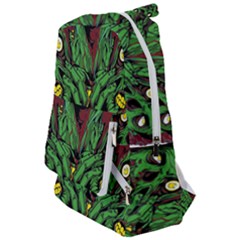 Zombie Star Monster Green Monster Travelers  Backpack by Sarkoni