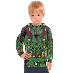 Zombie Star Monster Green Monster Kids  Hooded Pullover by Sarkoni