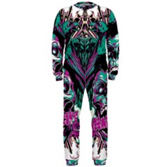 Anarchy Skull And Birds Onepiece Jumpsuit (men)