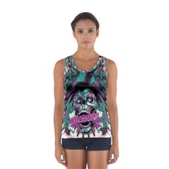 Anarchy Skull And Birds Sport Tank Top 